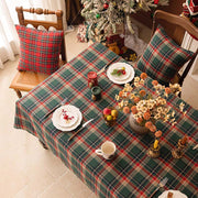 Christmas plaid tablecloth, view 4 - MRSLM