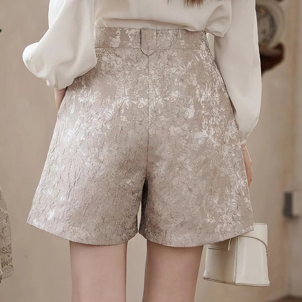 floral jacquard shorts, view 6 - MRSLM