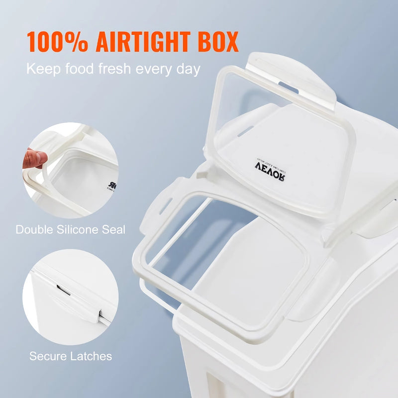 ingredient storage bin with airtight lid, view 5 - MRSLM