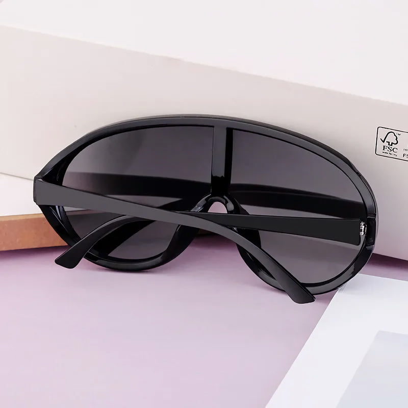 oversized shield sunglasses, view 14 - MRSLM