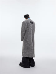 men's mid-length velvet coat, view 5 - MRSLM