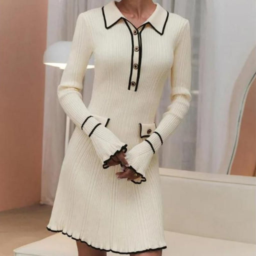 Ruffled knit mini dress - MRSLM