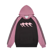 men's raglan sleeve color stitching hoodie, view 5 - MRSLM