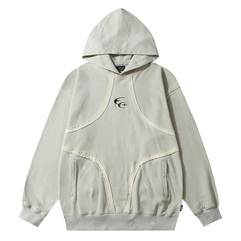 men's tie-dye patchwork hoodie, view 5 - MRSLM