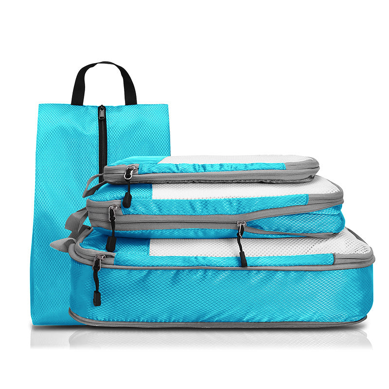travel packing cubes and shoe bag set, view 6 - MRSLM