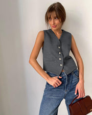 women's summer vest and trousers suit set, view 5 - MRSLM