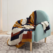 bohemian stripe plaid throw blanket, view 5 - MRSLM