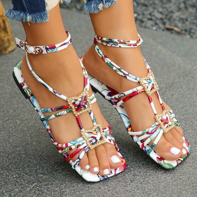 summer ankle strap flat sandals, view 4 - MRSLM