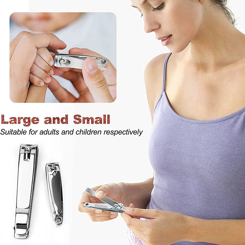 stainless steel nail clippers set, view 4 - MRSLM