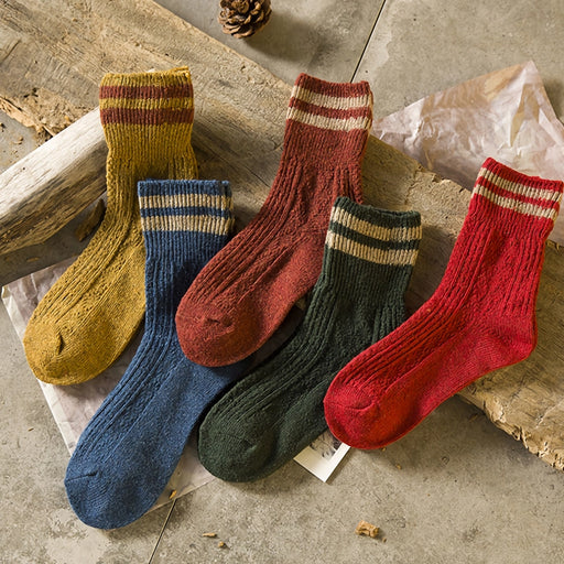 thick striped wool socks - MRSLM