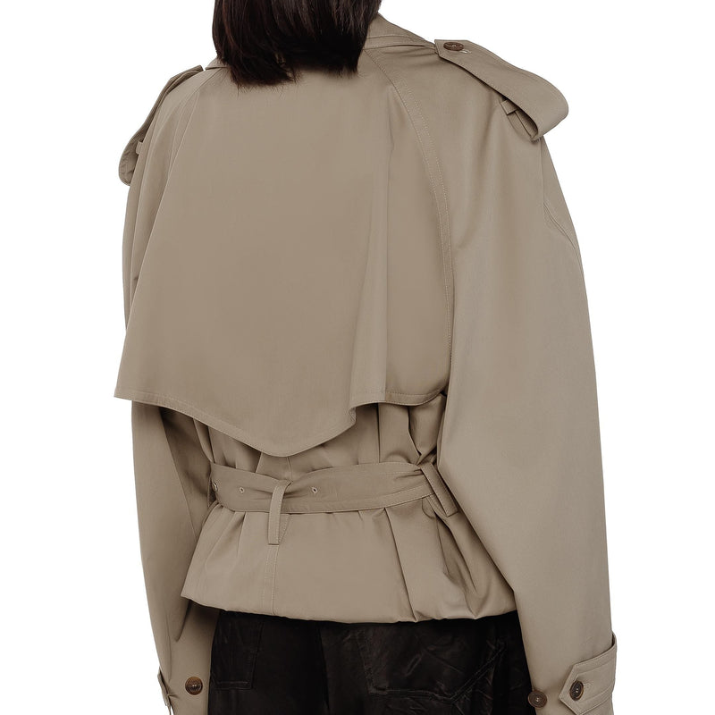 Cotton trench coat, view 6 - MRSLM