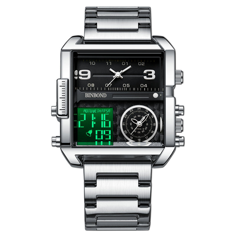 men's large dial quartz watch, view 12 - MRSLM