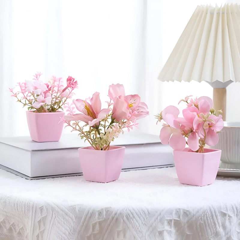 artificial flower bonsai with vase - MRSLM