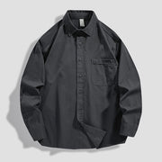 Men's heavy cotton long-sleeved shirt, view 7 - MRSLM