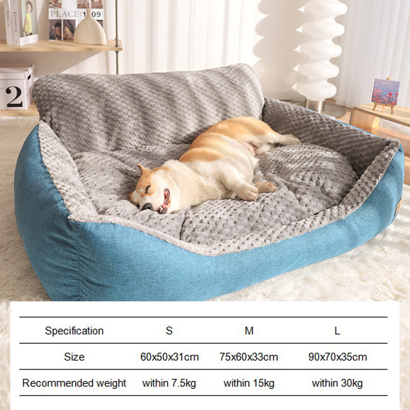 cozy winter warm dog bed, view 6 - MRSLM