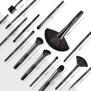 32-piece makeup brush set with case, view 12 - MRSLM