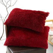 faux fur shaggy pillowcases, view 3 - MRSLM