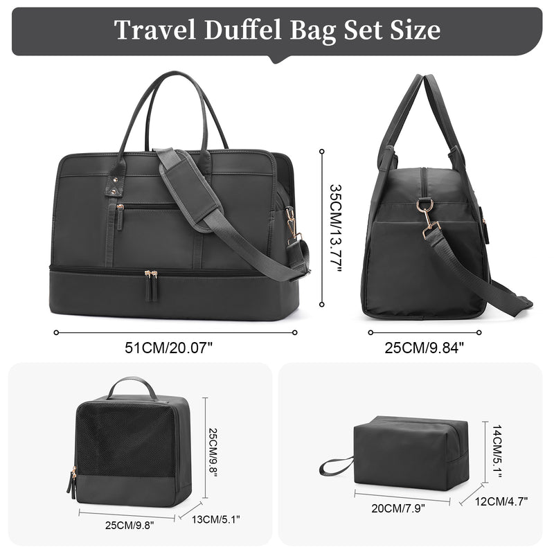 Women's large travel tote bag set, view 5 - MRSLM