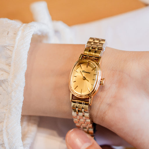 Women's oval steel belt watch - MRSLM
