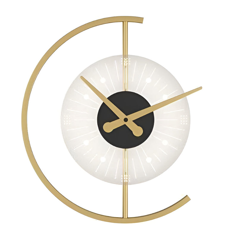 LED wall lamp with clock, view 2 - MRSLM