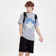 angel cat graphic cotton t-shirt, view 4 - MRSLM