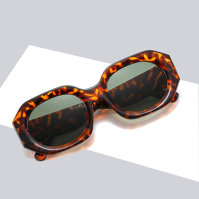 Vintage Square Sunglasses – Small Polygon UV400
