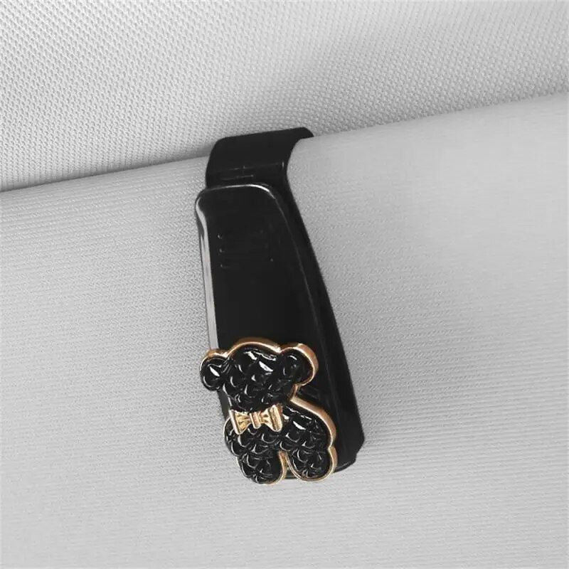 car visor glasses holder, view 2 - MRSLM