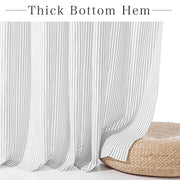 Elegant cotton button shower curtain, view 4 - MRSLM