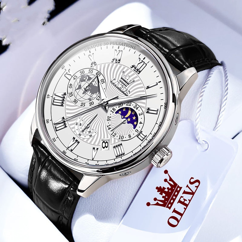 multifunctional business quartz watch, view 5 - MRSLM
