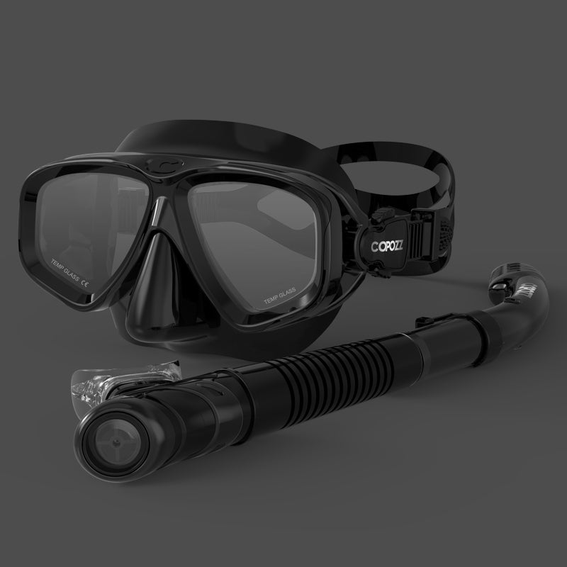 scuba diving mask and snorkel set, view 4 - MRSLM