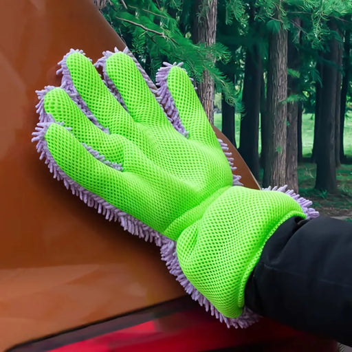 double-sided microfiber car wash gloves - MRSLM
