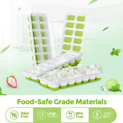 silicone ice cube tray with lid, view 4 - MRSLM
