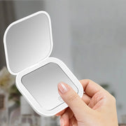 compact LED folding makeup mirror - MRSLM