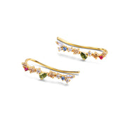 zircon geometric drop ear clips, view 4 - MRSLM