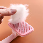 pet grooming brush with steel comb, view 9 - MRSLM