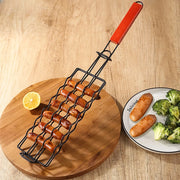 stainless steel BBQ hot dog grill basket, view 3 - MRSLM