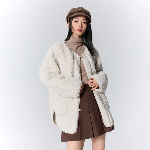 mid-length plush jacket, view 2 - MRSLM