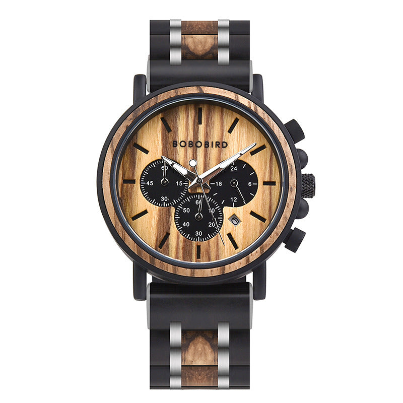 business wood case watch, view 12 - MRSLM
