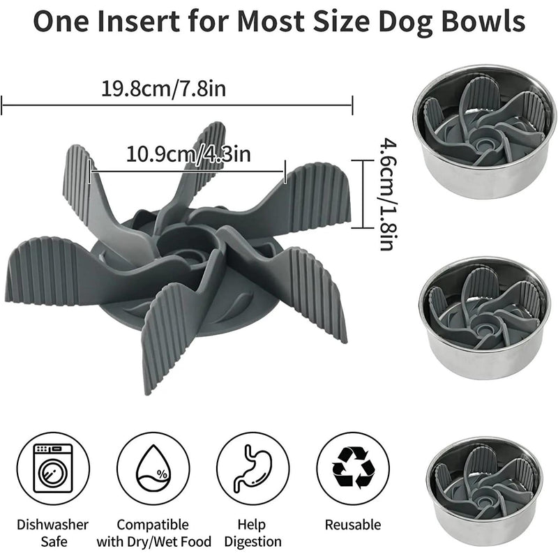 Slow feeder insert for dog bowls, view 8 - MRSLM