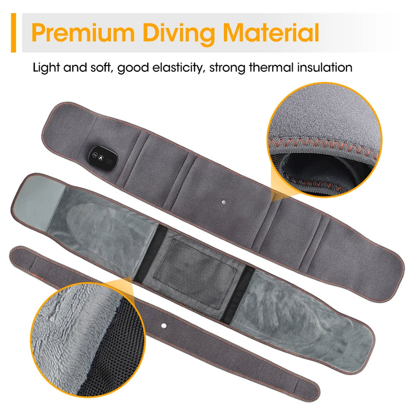 Rechargeable vibration and heating belt, view 9 - MRSLM