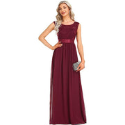 lace stitching long dress, view 12 - MRSLM