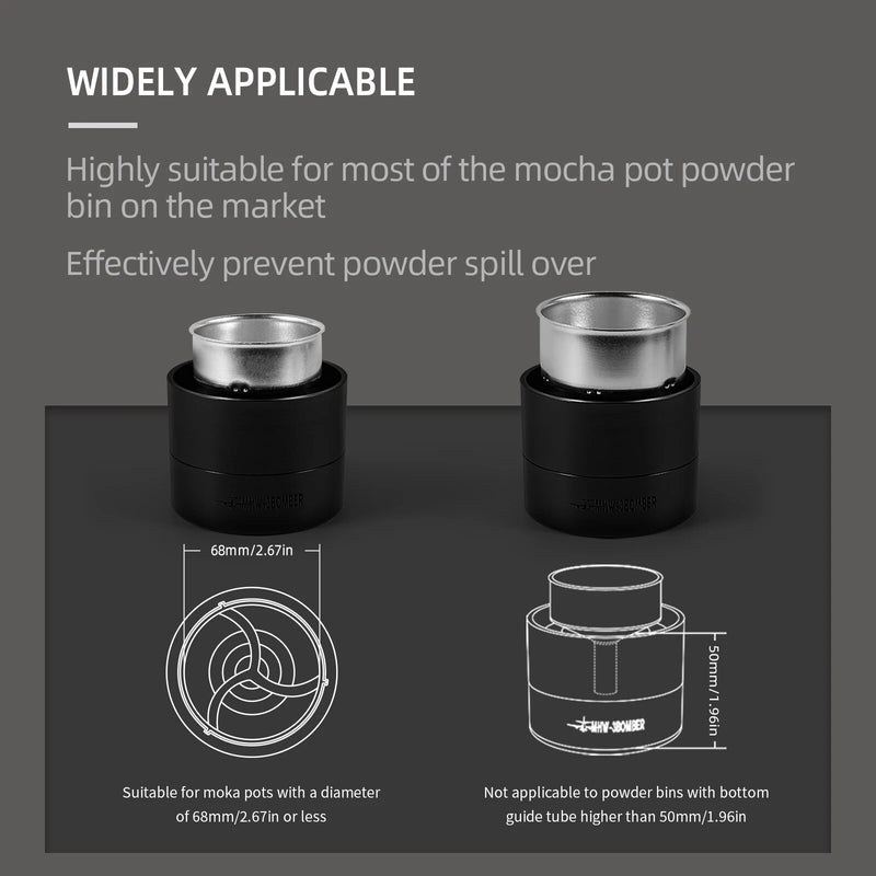 adjustable height moka pot coffee leveler, view 6 - MRSLM