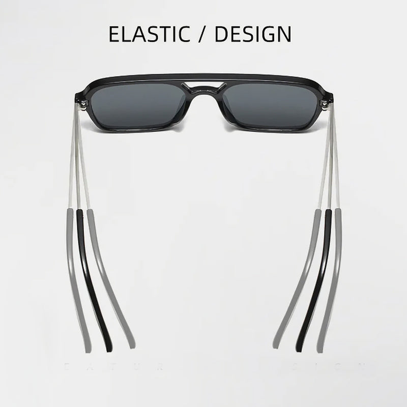 retro double bridge sunglasses, view 10 - MRSLM