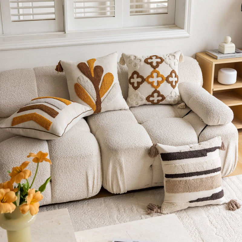nordic retro tufted cushion cover, view 7 - MRSLM