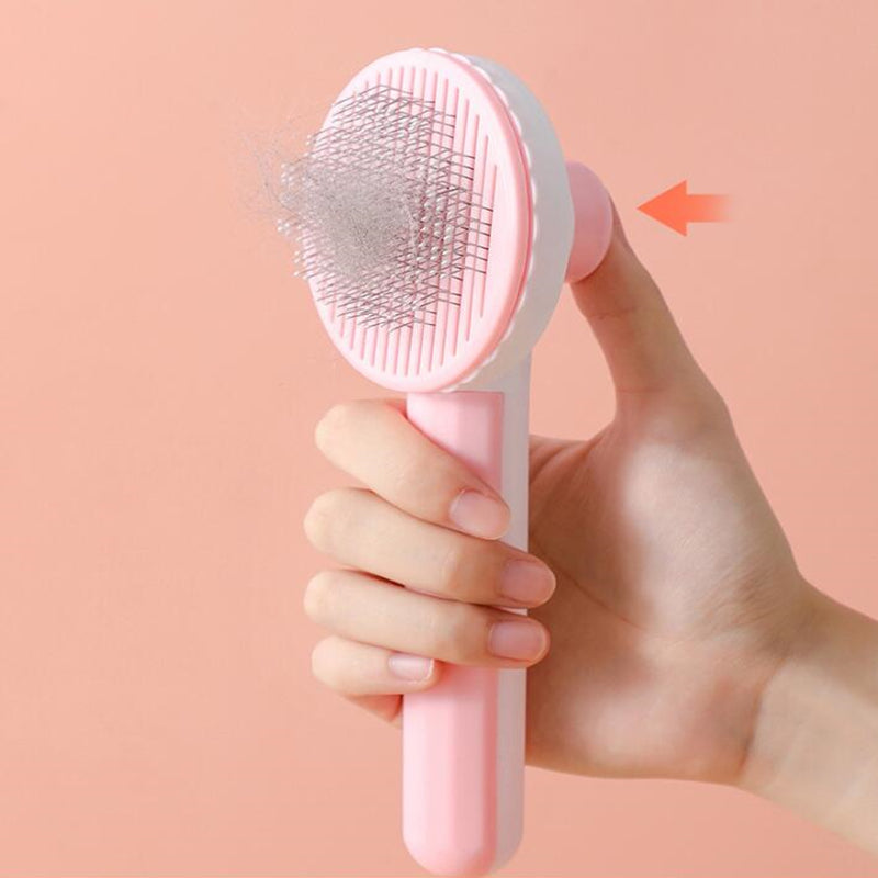 pet hair removal grooming brush, view 8 - MRSLM
