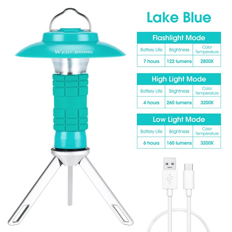 rechargeable magnetic camping lantern, view 3 - MRSLM