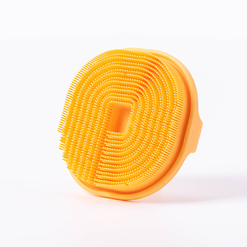 Soft silicone body scrubber and shampoo brush, view 5 - MRSLM