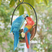 cute resin parrot with ring, view 9 - MRSLM