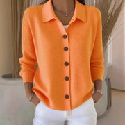 women's button knit cardigan, view 4 - MRSLM