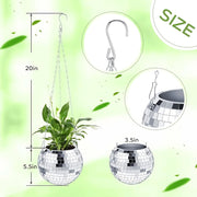 disco ball hanging planter, view 6 - MRSLM